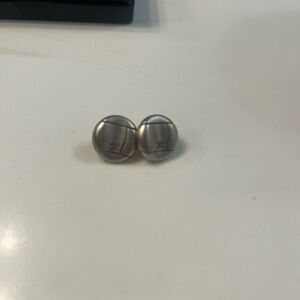 Silver Chanel Studs